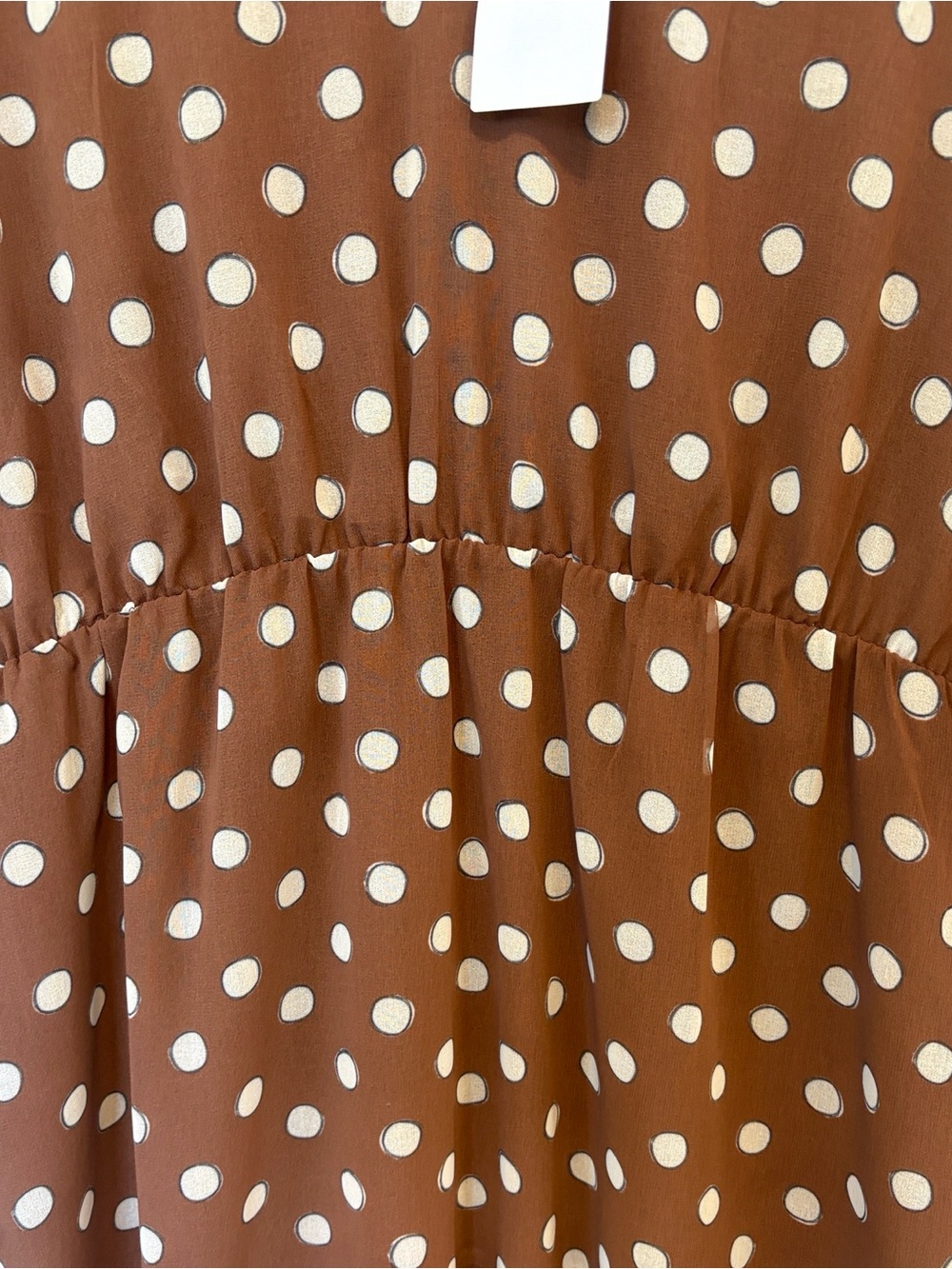 Hutch Chocolate Polka Dot Dress NWT , sz : large - Picture 7 of 11